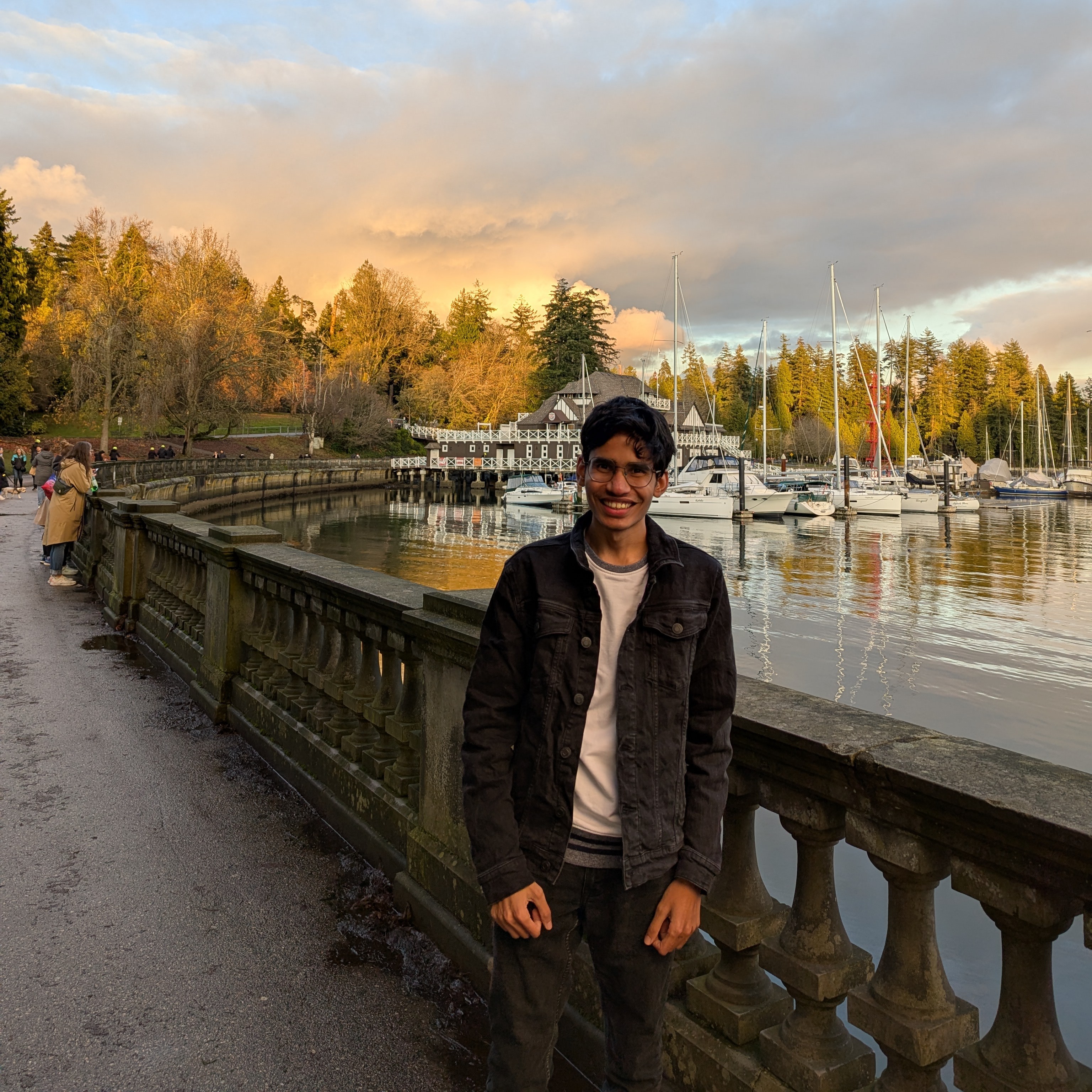 Gagan Jain at a marina
